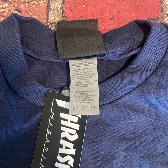 Thrasher, Godzilla Burst T-Shirt - Navy Blue - Picture 4 of 8